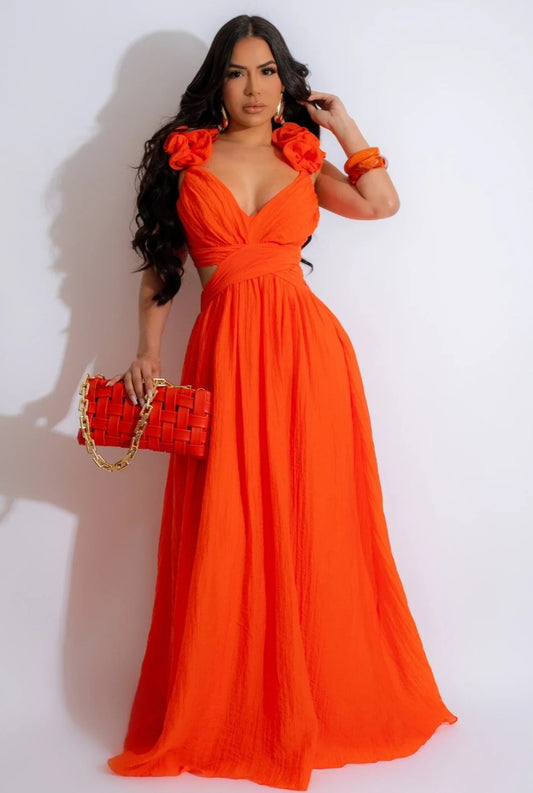Endless Maxi orange dress
